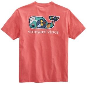 Vineyard Vines salmon tailgate short sleeve tshirt